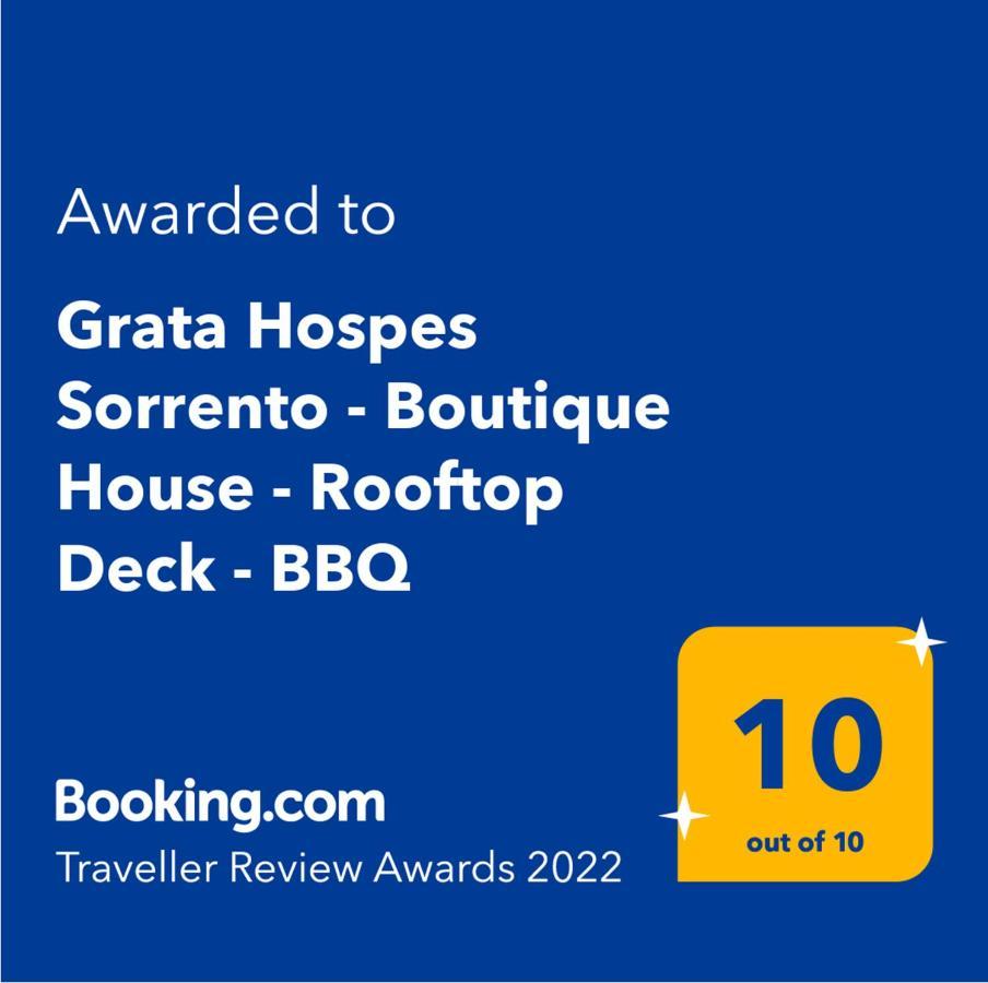 Grata Hospes Sorrento - Boutique House - Rooftop Deck - Bbq 외부 사진