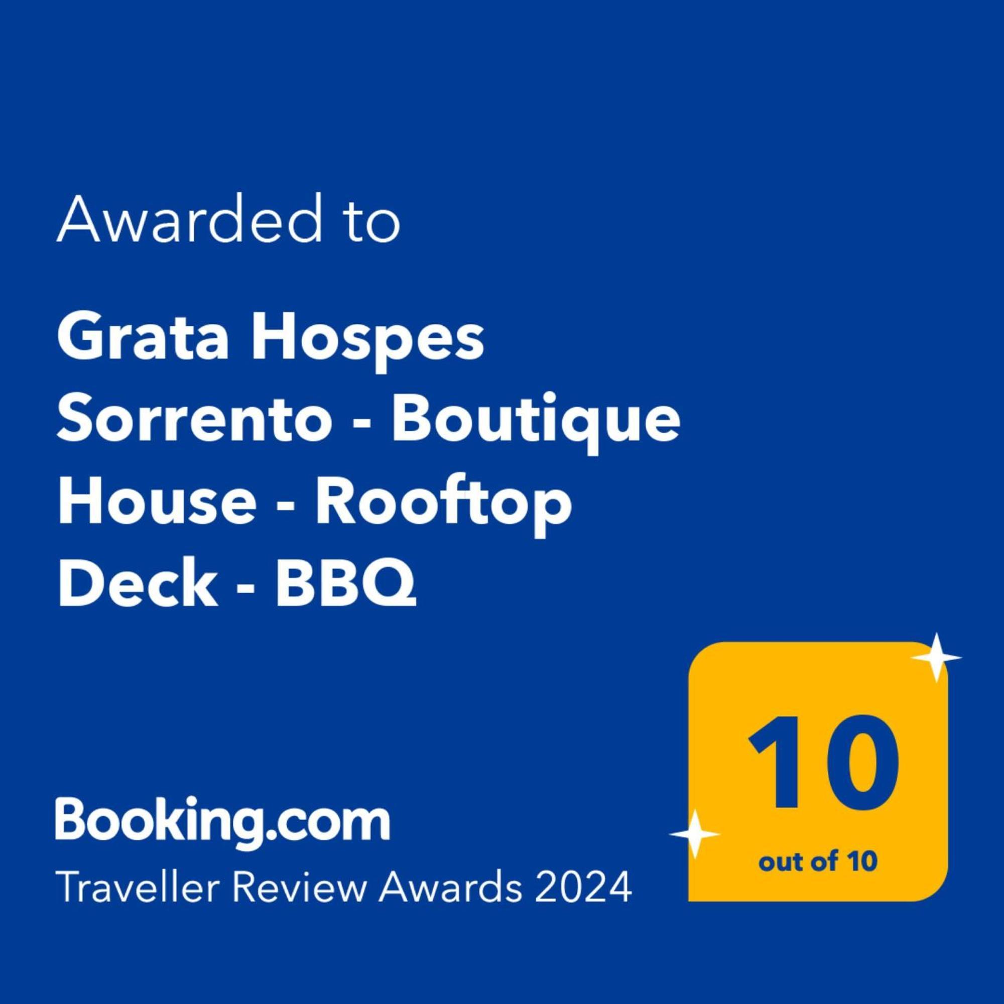 Grata Hospes Sorrento - Boutique House - Rooftop Deck - Bbq 외부 사진
